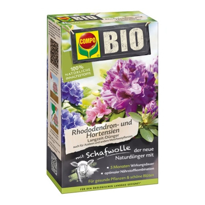 Compo H. Bio rhododendron táp Compo BIO hosszúhatású rododendrontáp báránygyapjúval 750g