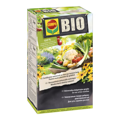 Compo H. Biotrágya univerzális Compo BIO hosszúhatású általános táp báránygyapjúval 2kg