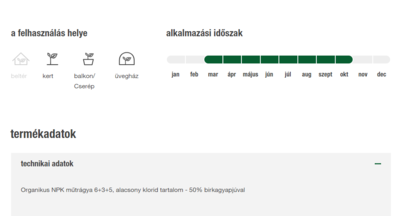 Compo BIO hosszúhatású bogyósgyümölcs-táp báránygyapjúval 750g 