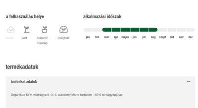 Compo BIO hosszúhatású paradicsomtáp báránygyapjúval 750g 