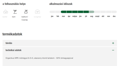 Compo BIO hosszúhatású rózsatáp báránygyapjúval 750g 