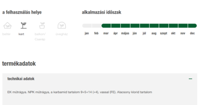 Compo hosszúhatású gyeptrágya, őszi, 200m2, 4kg 