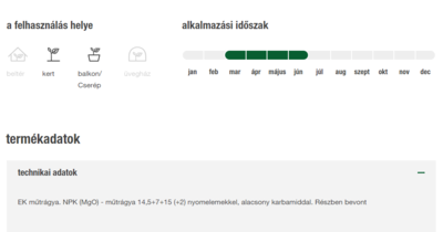 Compo hosszúhatású rózsatáp 1kg 