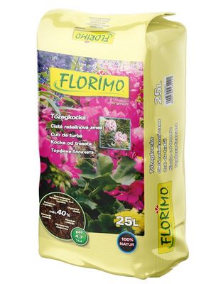 Florimo tőzegkocka 25L Florimo rostos tőzegkocka, pH 4,7, 25L