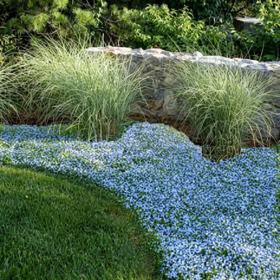 Halv&aacute;ny harangszirom Isotoma fluviatilis 'Dark Blue'