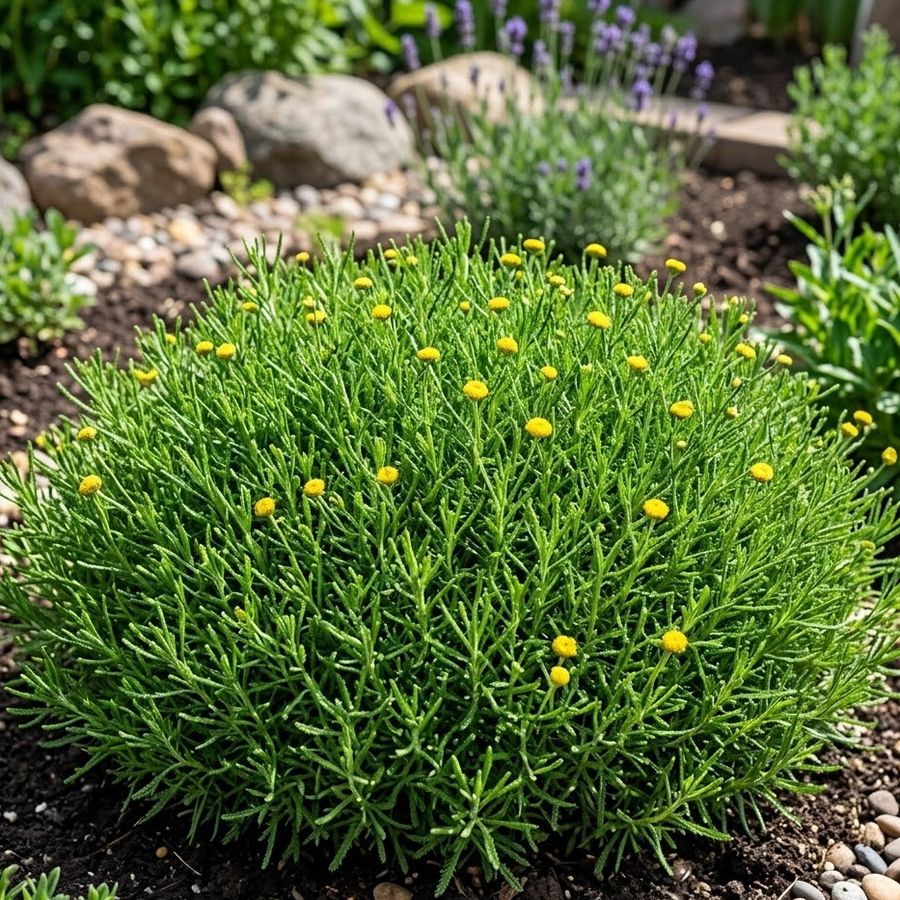 Z&ouml;ld cipruska Santolina rosmarinifolia