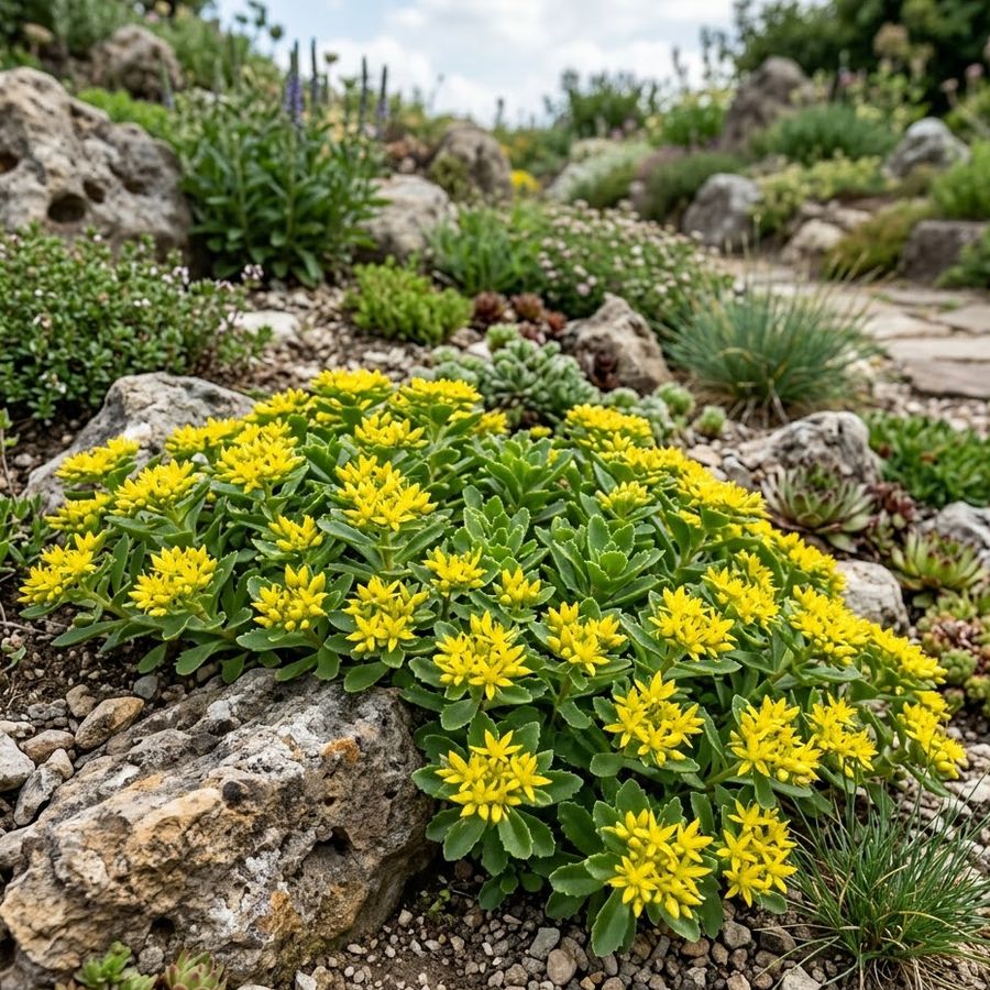 Sedum kamtschaticum Varj&uacute;h&aacute;j
