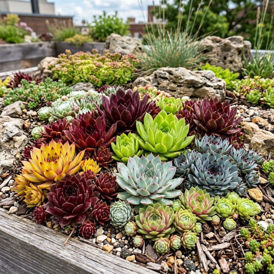Sempervivum 'Chick Charms' mix K&ouml;vir&oacute;zsa fajt&aacute;k