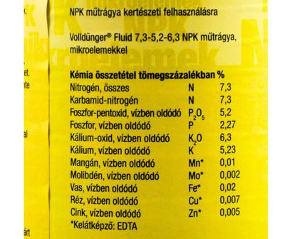 Volldünger Fluid komplex tápoldat 1L 